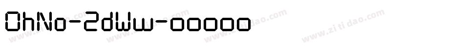 OhNo-2dWw字体转换