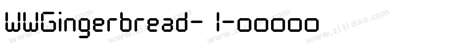 WWGingerbread-1字体转换