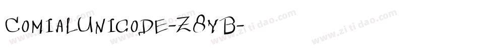 ComialUnicode-Z8yB字体转换