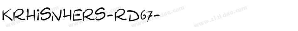 KrHisNHers-rD67字体转换