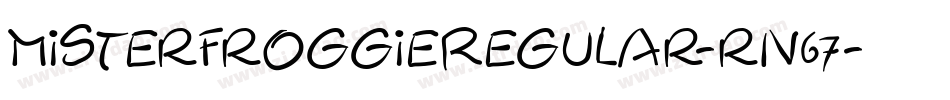 MisterFroggieRegular-rn67字体转换