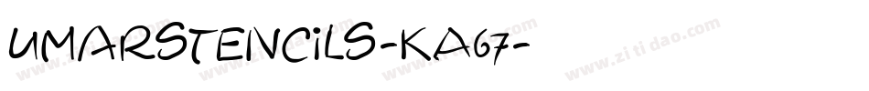 Umarstencils-KA67字体转换