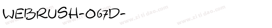 Webrush-O67d字体转换
