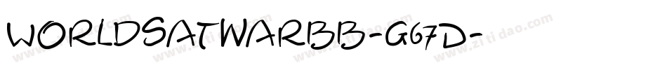 Worldsatwarbb-G67D字体转换