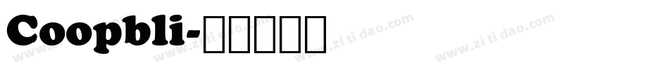 Coopbli字体转换
