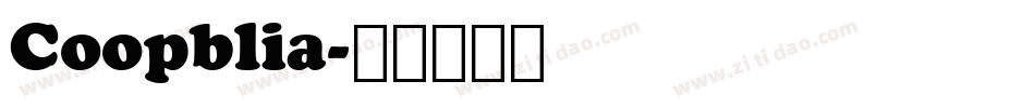 Coopblia字体转换