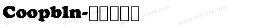 Coopbln字体转换