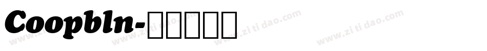 Coopbln字体转换