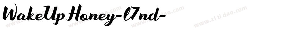 WakeUpHoney-l7nd字体转换