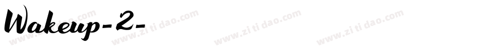 Wakeup-2字体转换