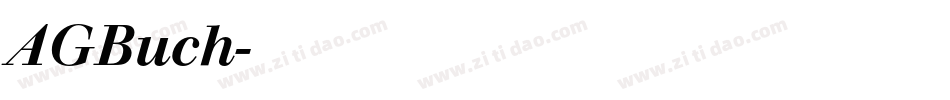 AGBuch字体转换
