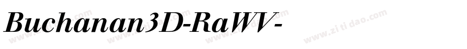 Buchanan3D-RaWV字体转换