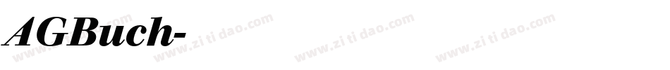 AGBuch字体转换