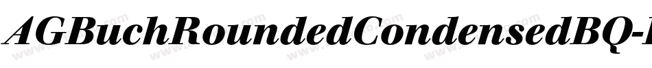 AGBuchRoundedCondensedBQ-Bold字体转换