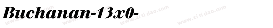 Buchanan-13x0字体转换