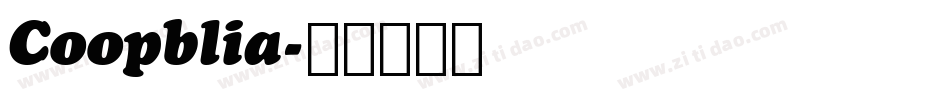 Coopblia字体转换