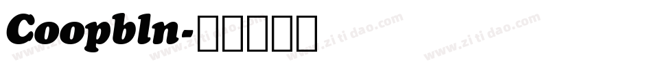Coopbln字体转换