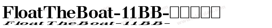 FloatTheBoat-11BB字体转换