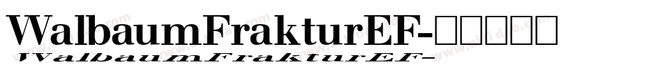WalbaumFrakturEF字体转换