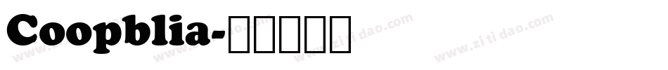 Coopblia字体转换