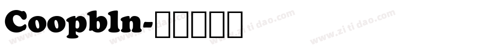 Coopbln字体转换