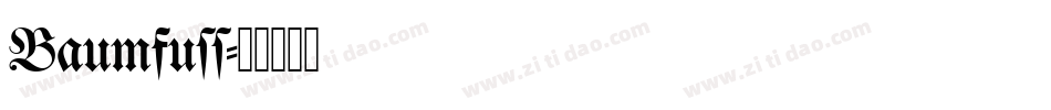 Baumfuss字体转换