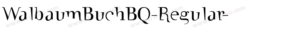 WalbaumBuchBQ-Regular字体转换