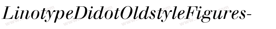 LinotypeDidotOldstyleFigures字体转换