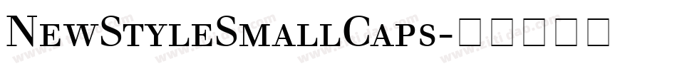 NewStyleSmallCaps字体转换