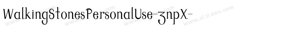 WalkingStonesPersonalUse-3npX字体转换