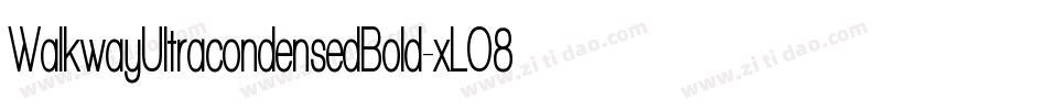 WalkwayUltracondensedBold-xLO8字体转换