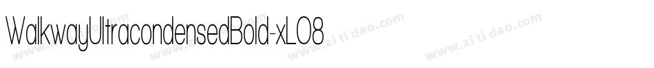 WalkwayUltracondensedBold-xLO8字体转换