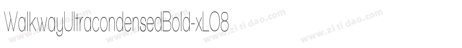 WalkwayUltracondensedBold-xLO8字体转换
