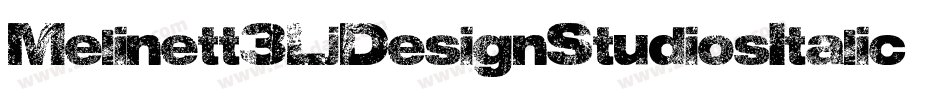 Melinett3LjDesignStudiosItalic-vqpL字体转换