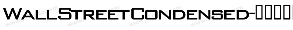 WallStreetCondensed字体转换