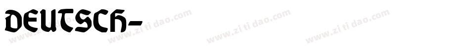 DEUTSCH字体转换