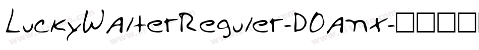 LuckyWalterReguler-DOanx字体转换