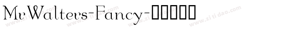 MrWalters-Fancy字体转换