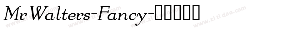 MrWalters-Fancy字体转换