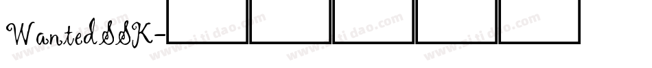 WantedSSK字体转换