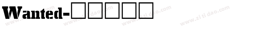 Wanted字体转换