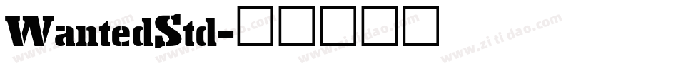 WantedStd字体转换
