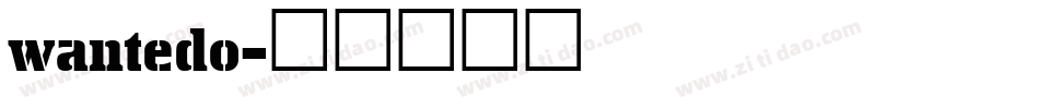 wantedo字体转换