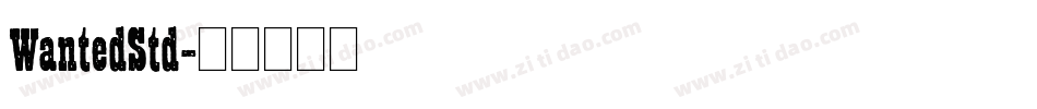 WantedStd字体转换
