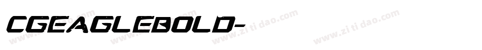 CgEagleBold字体转换