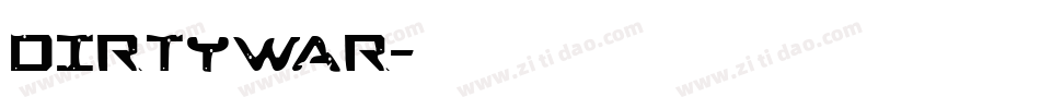 DirtyWar字体转换