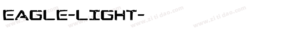 Eagle-Light字体转换