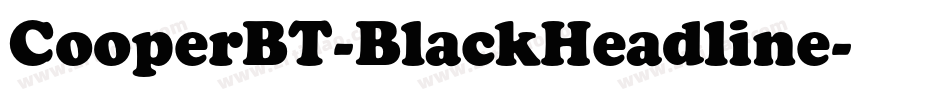 CooperBT-BlackHeadline字体转换