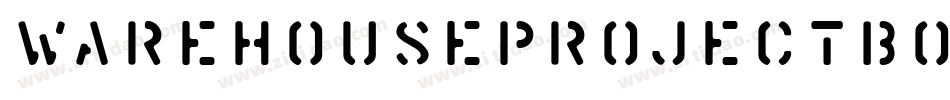 WarehouseProjectBold-gxEq6字体转换