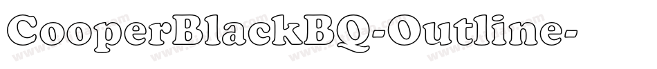 CooperBlackBQ-Outline字体转换